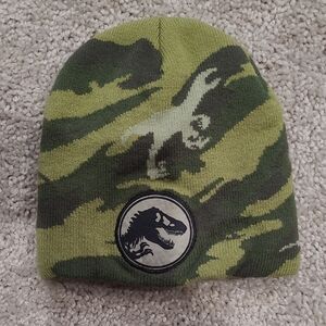 Kids Camouflage Dino Beanie